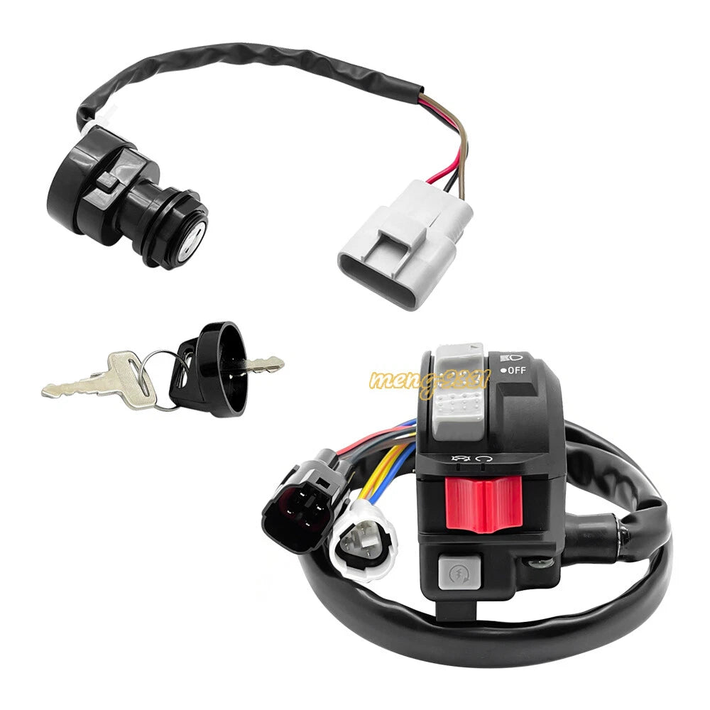Handlebar Start Switch & Ignition Key Switch for Yamaha Kodiak 450 700 (2016–2023)