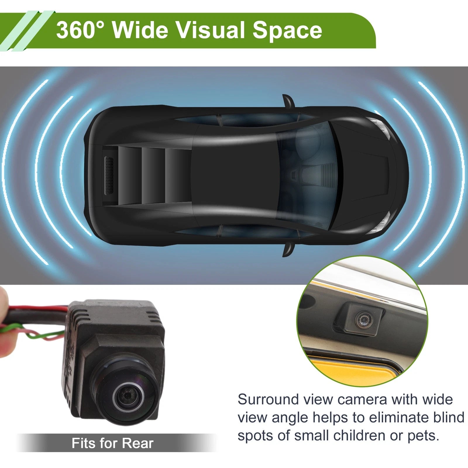 Rear View Camera Backup Reverse Camera for Mercedes-Benz C GLC (2015–2019)