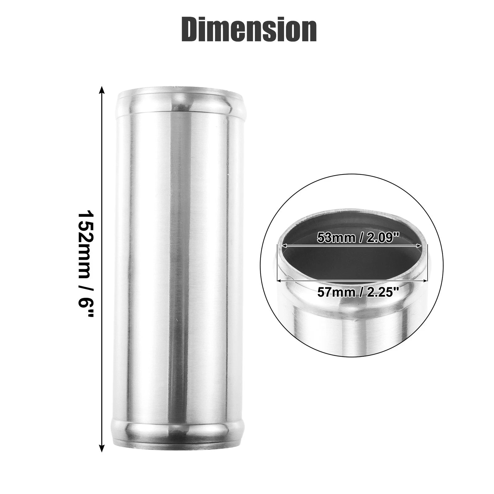 2 Pcs Intercooler Pipe Tube for