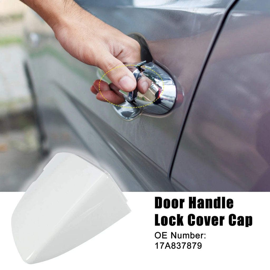 Exterior Door Handle Cover Front Left for Volkswagen Jetta White (2005–2015)