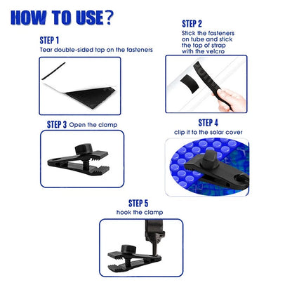 Cover Straps Clips for Flexible Installation (69.48-Inch Length)