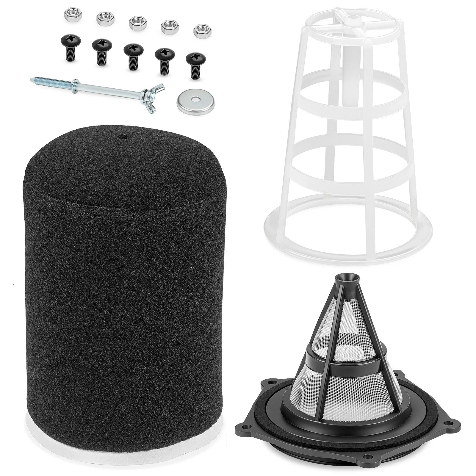 Air Filter + Cage Guide Holder Kit for Yamaha YFZ450 YFZ450R YFZ450RSE YFZ450X