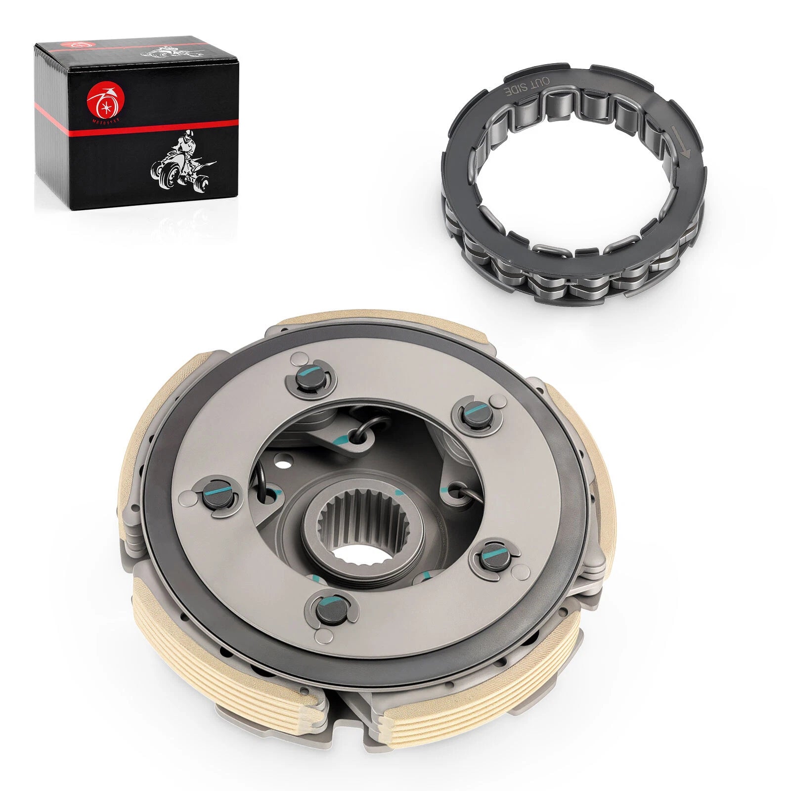 Wet Clutch Centrifugal Carrier & One Way Clutch Bearing for Honda FourTrax 300 (1988–2000)