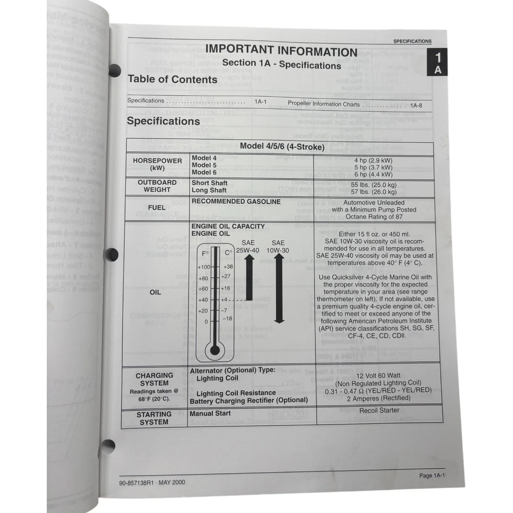 Service Manual for Mercury 90-857138R1 (2000)