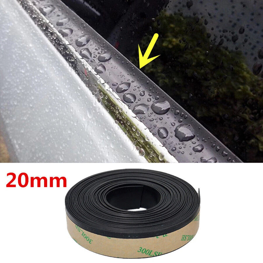 1x Rubber Car Side Door Window Glass Seal for Universal (13FT)