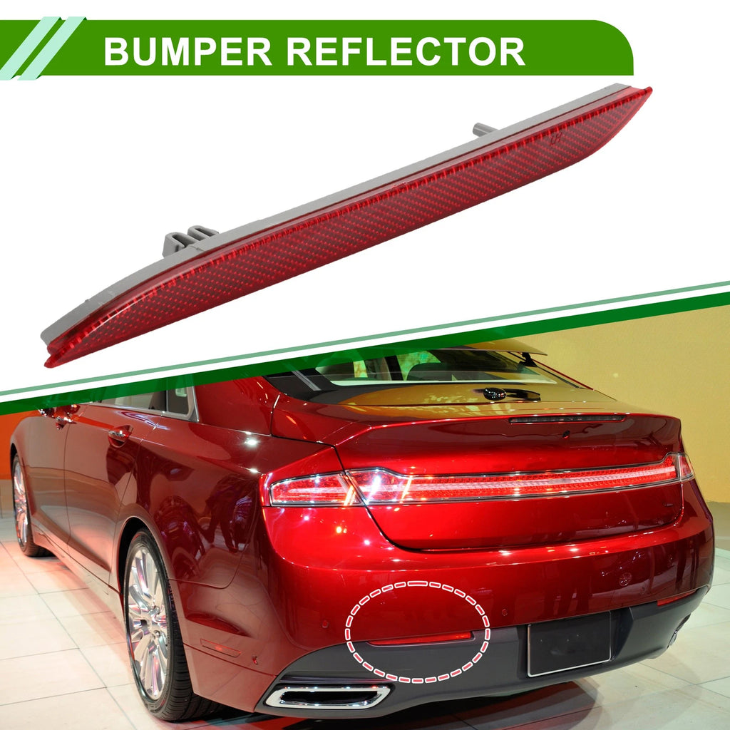 Bumper Reflector No.FR3Z15A449A for Ford Mustang (2015–2017) Red Left