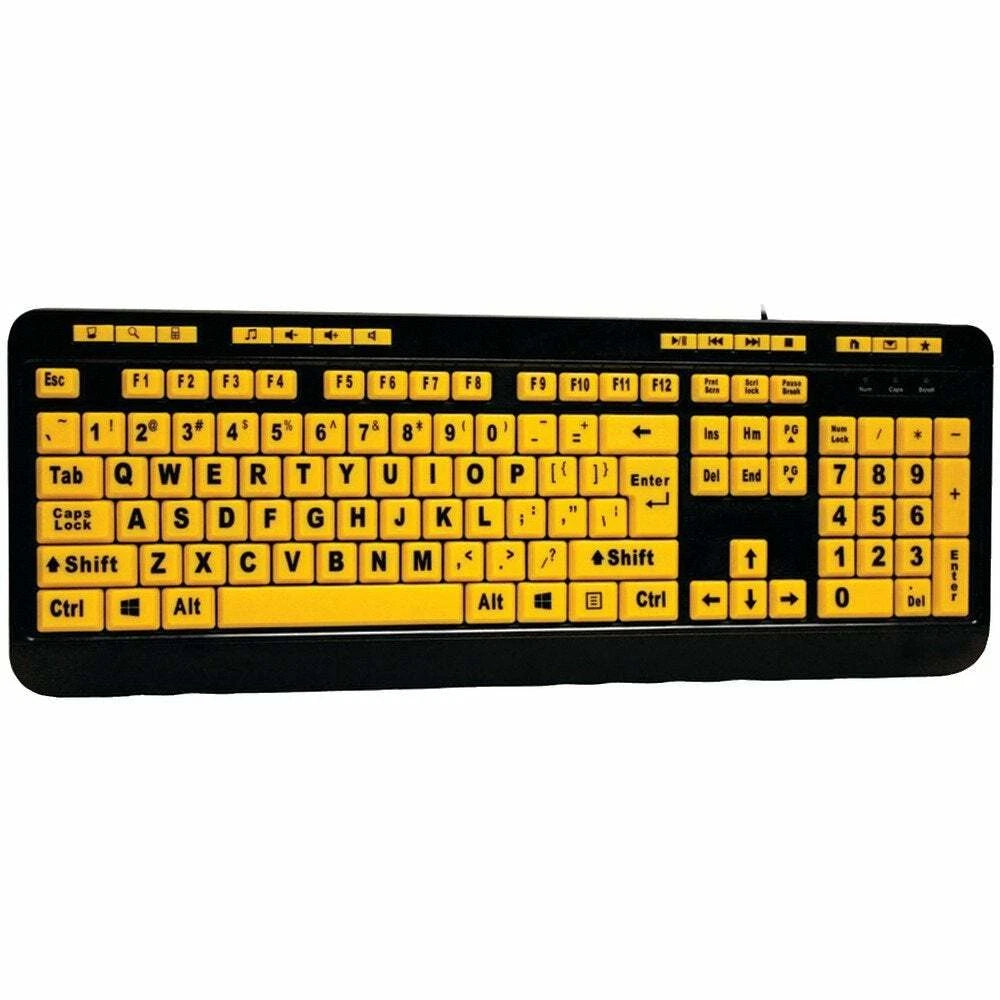 EasyTouch 132 Luminous Large-Print Keyboard for Adesso AKB-132UY