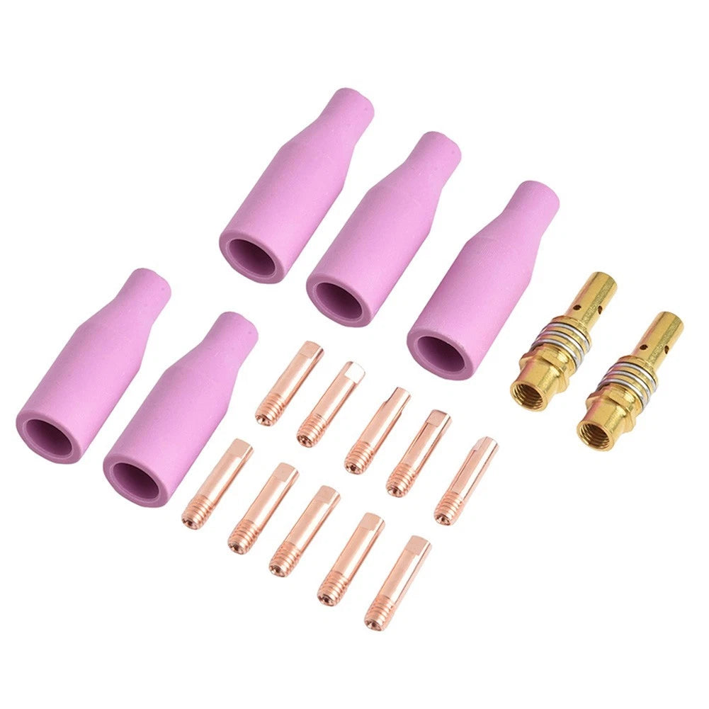 17PCS Welding Torch Nozzle Kit for 15AK Torch (MIG)