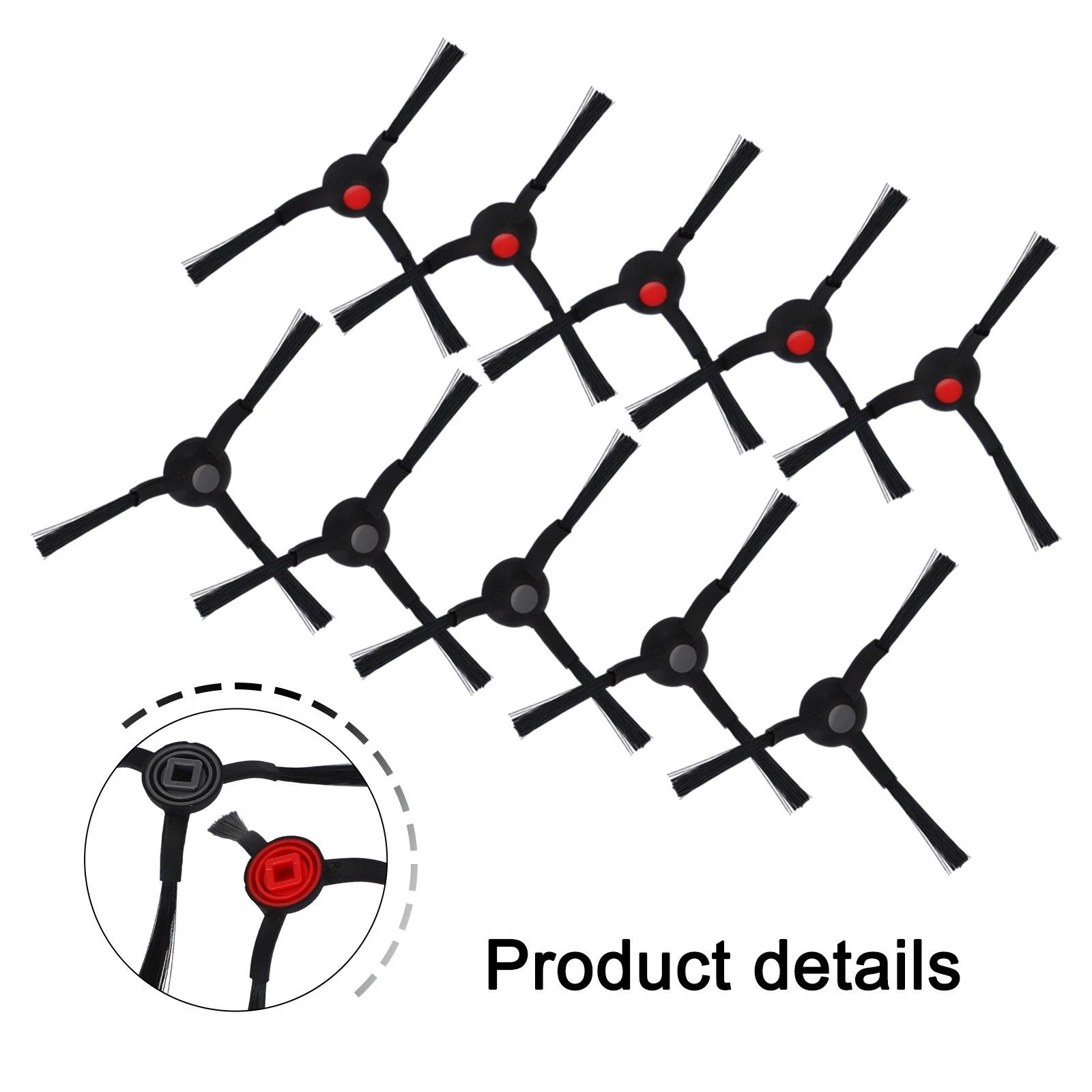Set of 10 Replacement Side Brushes for eufy 3in1 E20 (2019–2023)