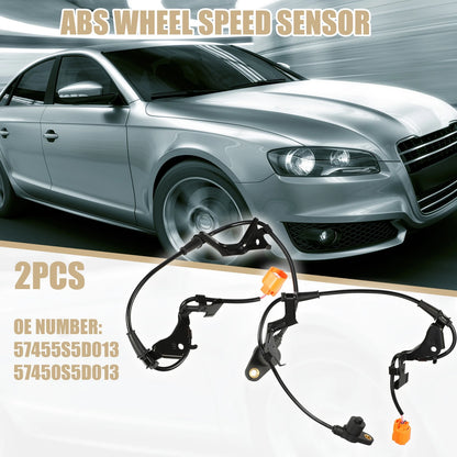 2X ABS Wheel Speed Sensor No. 57455S5D013 / 57450S5D013 for Honda Civic (2001–2005)