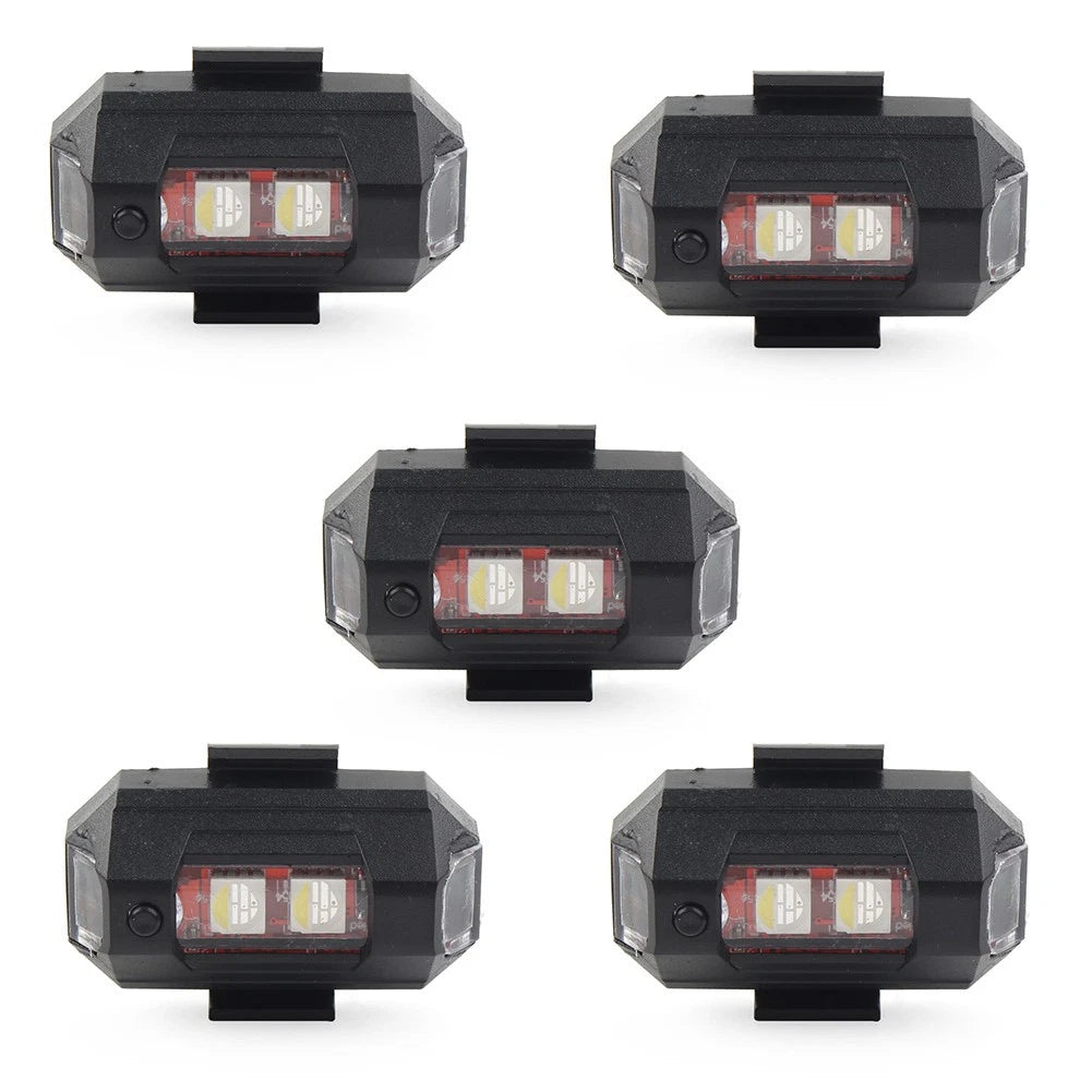 5pcs LED Strobe Light for Car Motorcycle Drone (Emergency Warning)