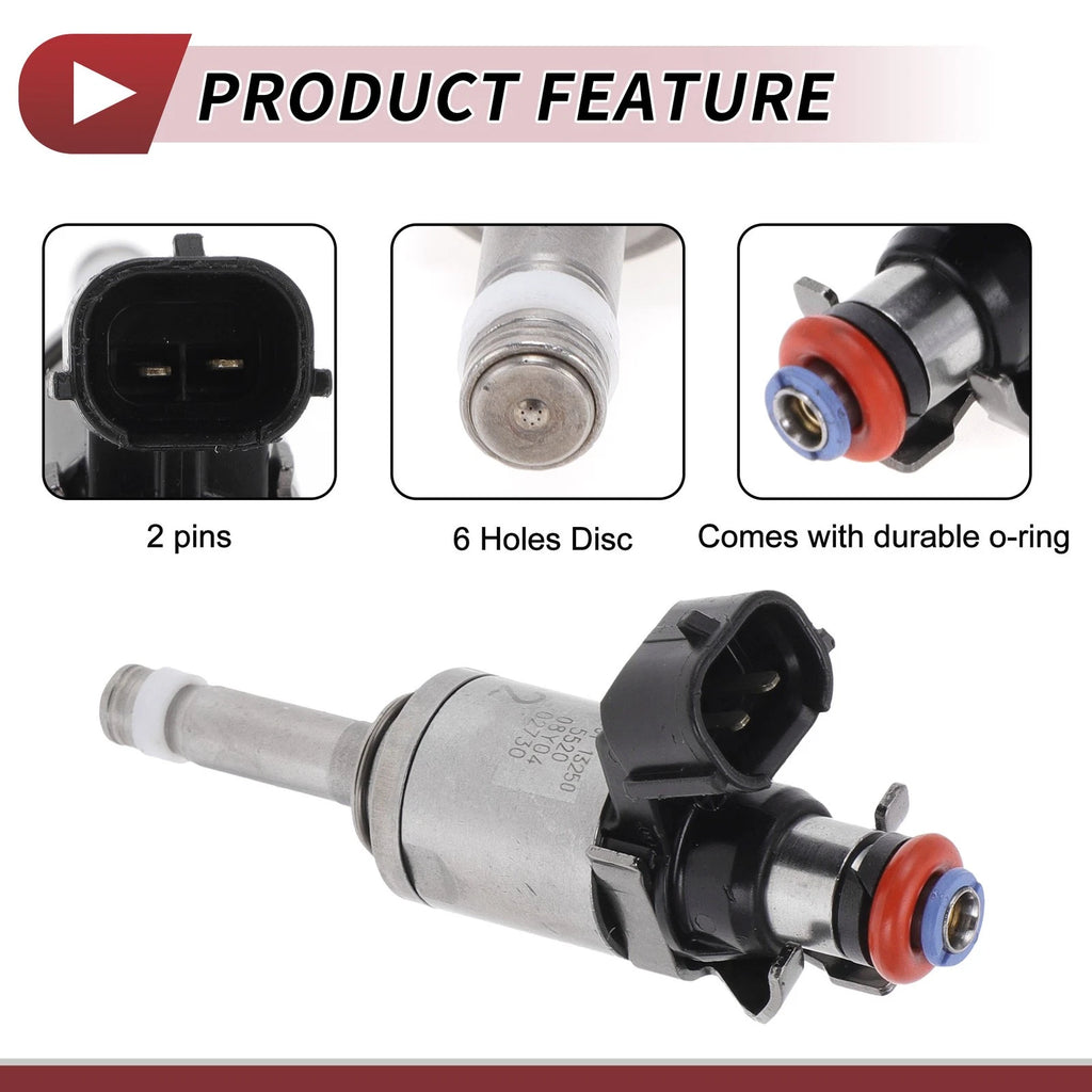 Fuel Injector Replacement for Mazda 6 2.5T (2018–2020) 1 Pc Black