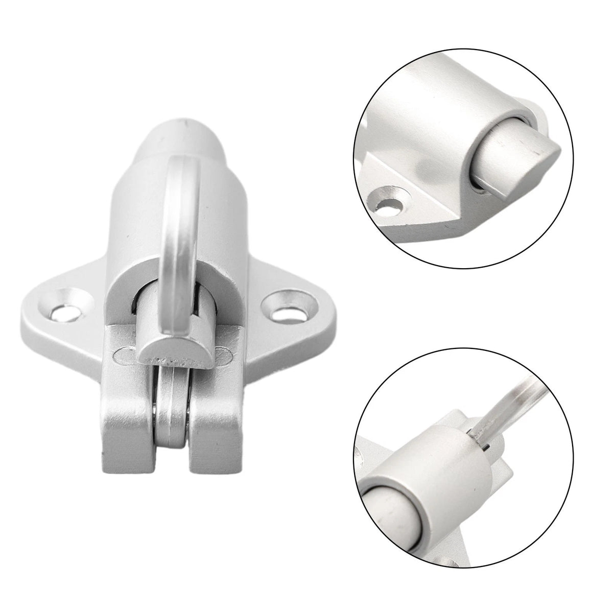 Spring Loaded Self Closing Bolt Latch for Door, Window, Gate Security