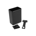 Auto Trash Can for Universal Vehicles (Faux Leather, ABS, Black)