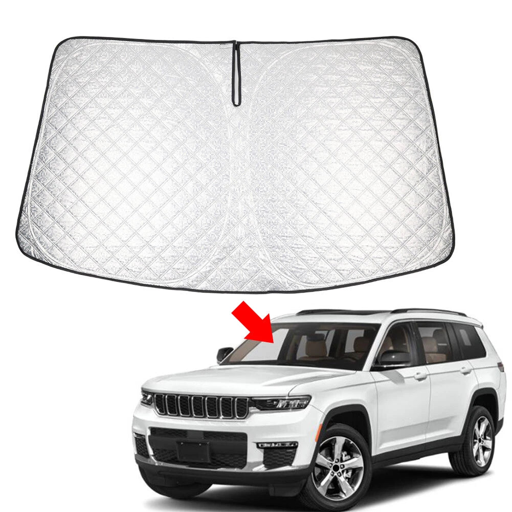 Foldable Windshield Sun Shade for Jeep Grand Cherokee (2021–2024)