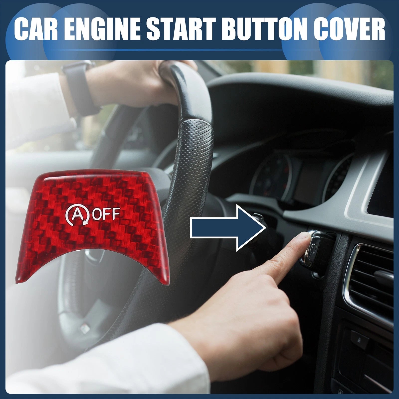 Engine Start Stop Button Cover Replacement for BMW (2015–2020)