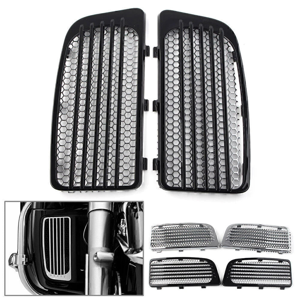 2X Lower Fairing Radiator Screen Guard Grills for Harley Road Glide (2014–2020)