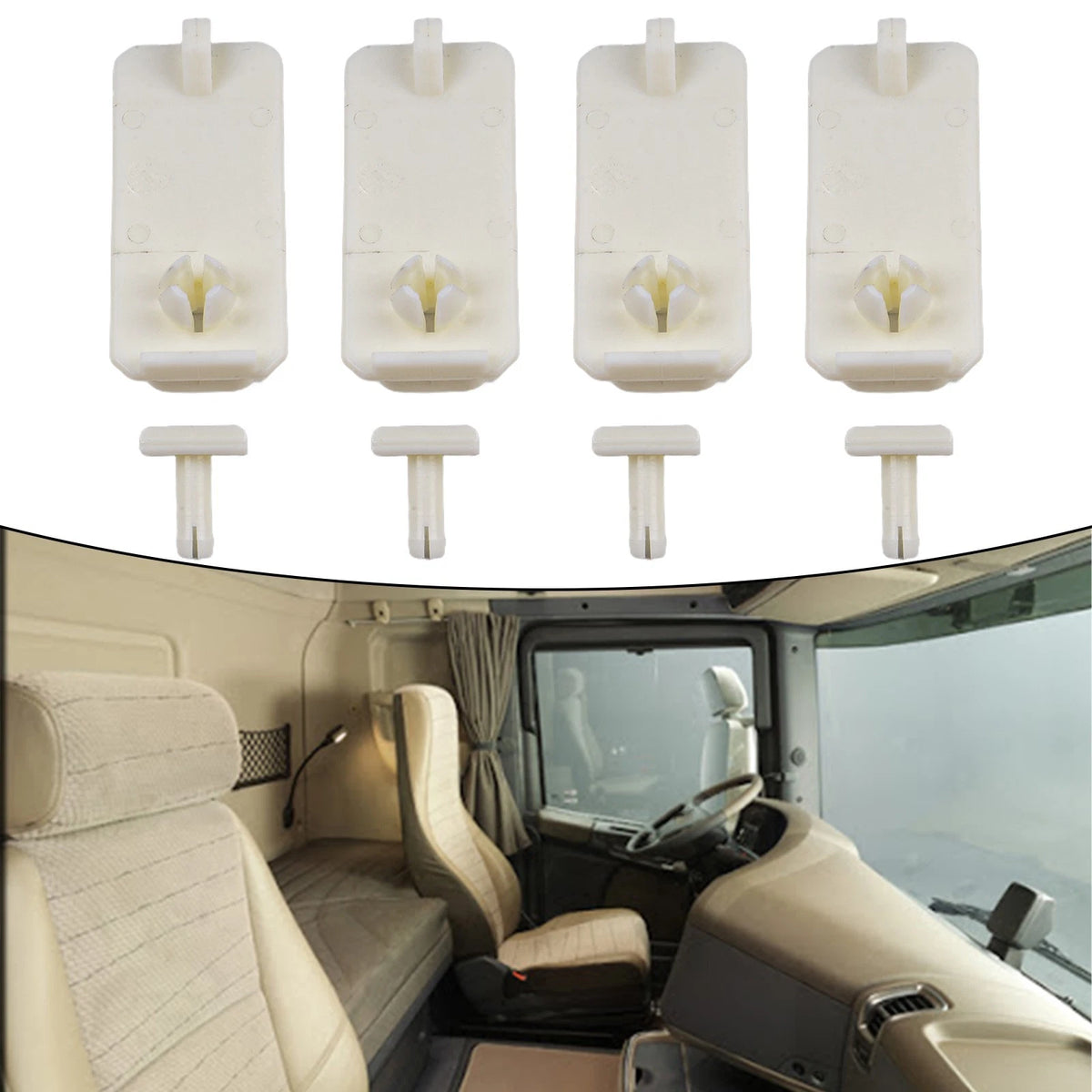 Set of 4 Replacement Seats Kit Slider for Volvo MAN Renault
