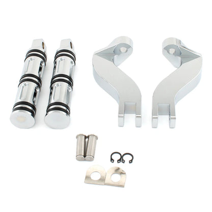 Rear Passenger Foot Peg Footrest Mount Bracket for Harley Touring (1993–2023) Chrome