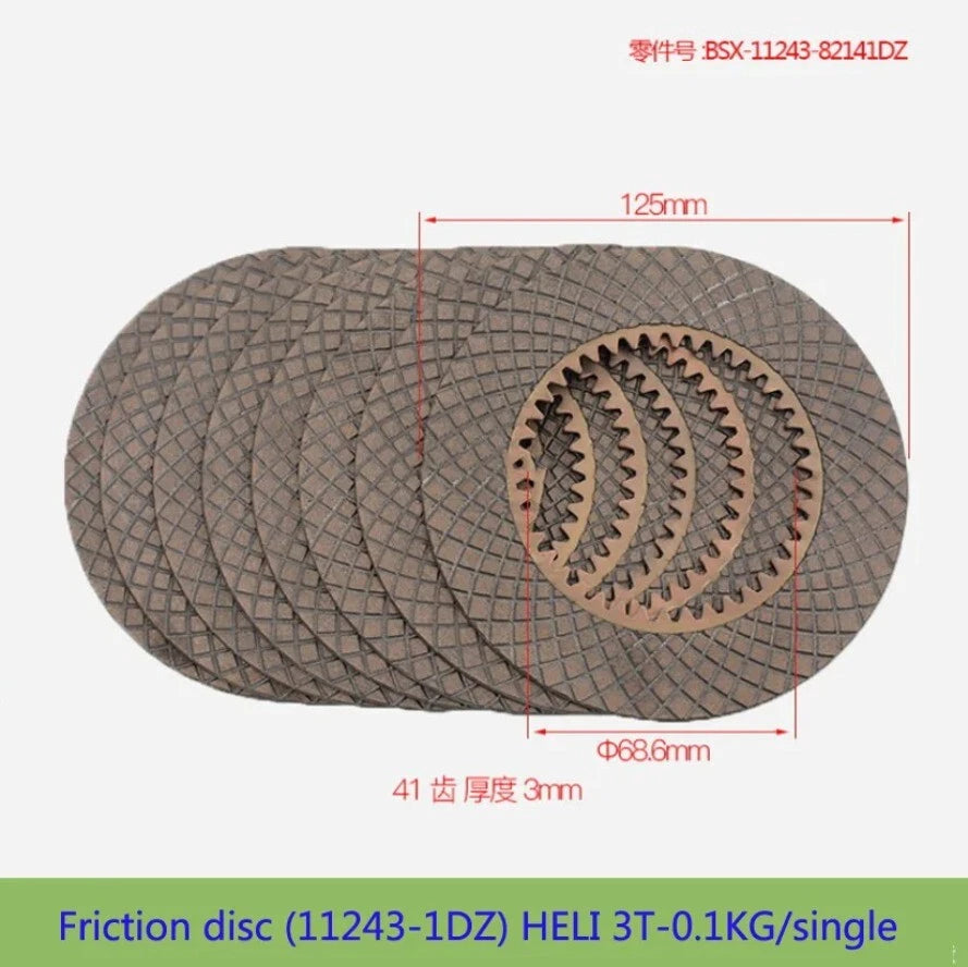 Friction Plate for Heli 3T (2010–2023) 1PC Thickened 3.0 Copper