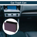 Portable Faux Leather Trash Can for Car (1 Pc)