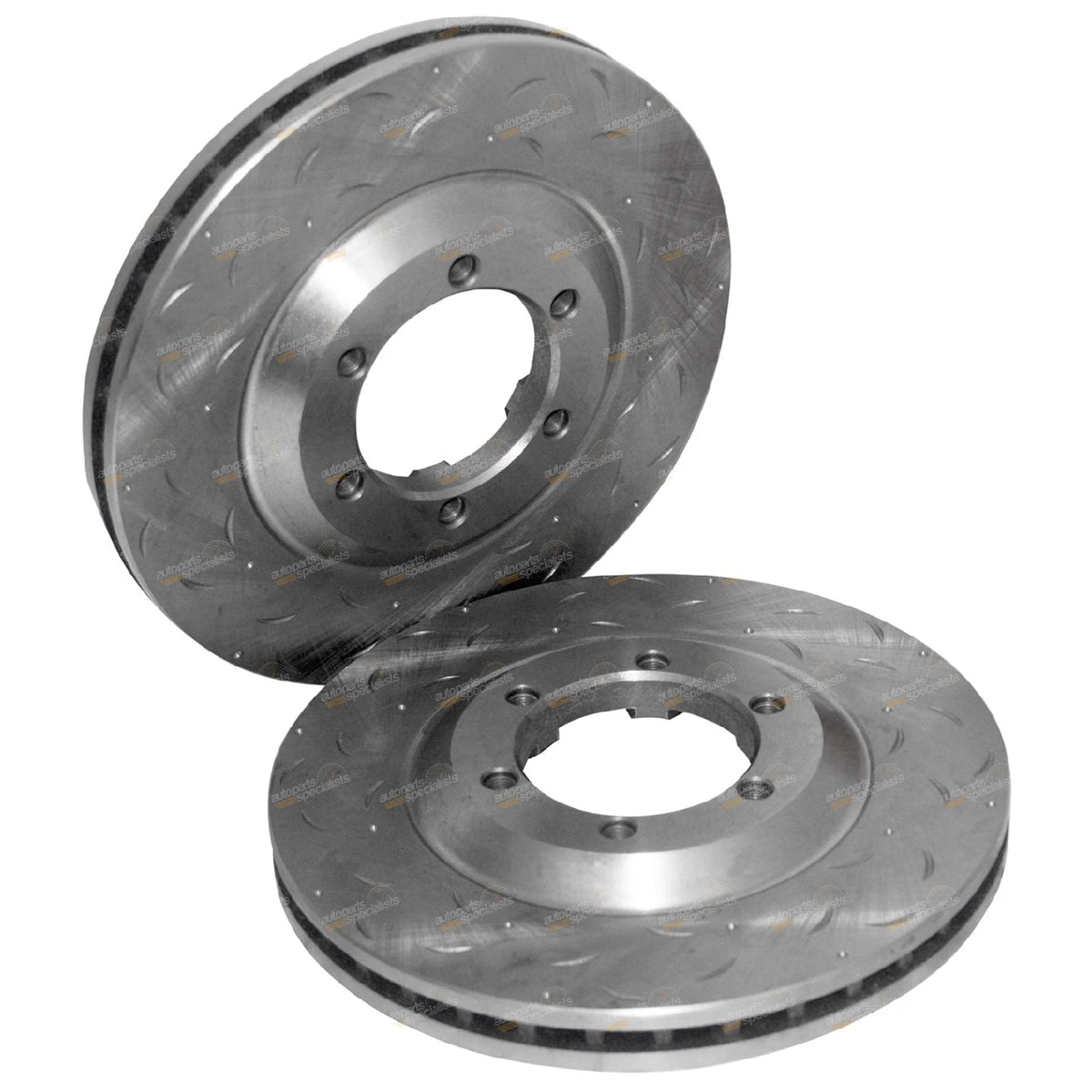 2 Front Disc Brake Rotors Pair for Isuzu D-Max (2008–2012) RWD 4X4 3.0 Diesel