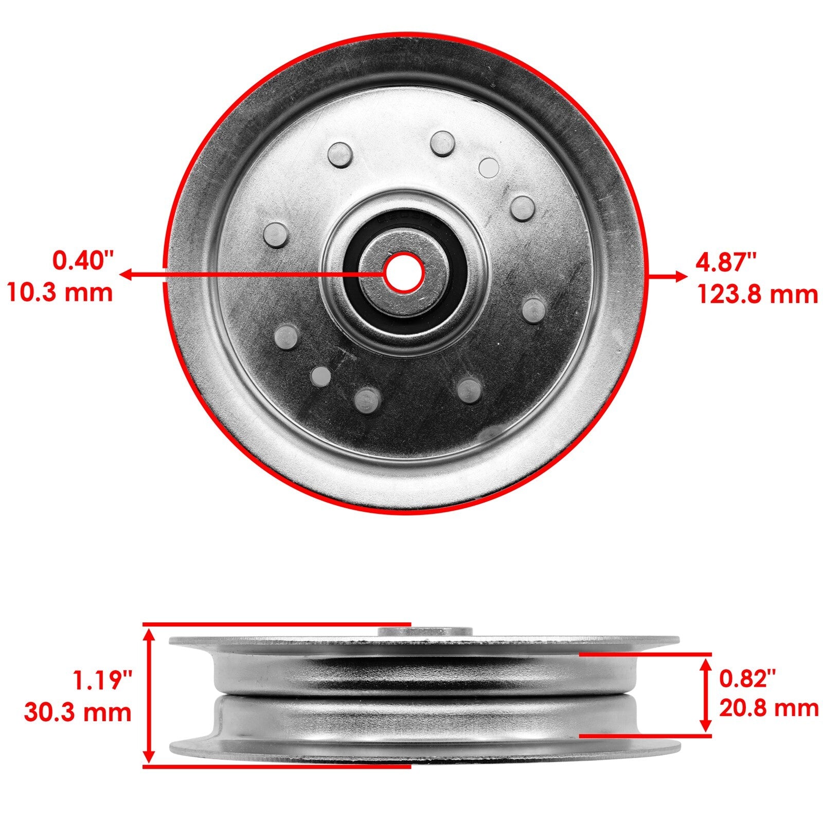 Idler Pulley Flat Replacement for Scag Turf TR Series (2010–2018)