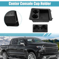 Center Console Cup Holder Bezel Replacement Black for Chevrolet Silverado 1500 (2014–2018)