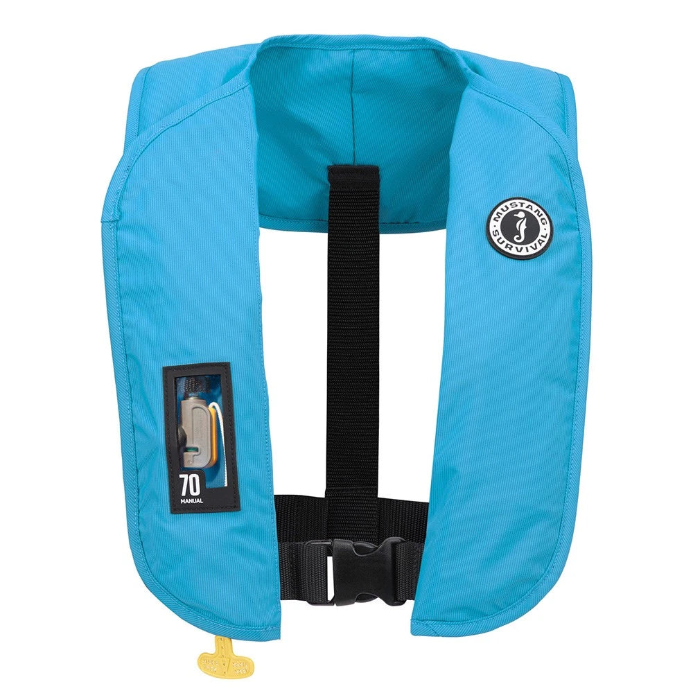 Manual Inflatable PFD for Mustang MIT 70 (Azure Blue)