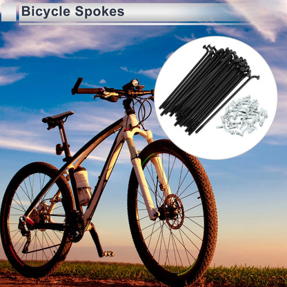 Bicycle Spokes Nipple Set 89mm Carbon Steel Universal for 1 inch (1911–1911)