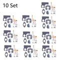 Set of 10 Carburetor Repair Kits for B&S 394989 243431 243432 243434 243436