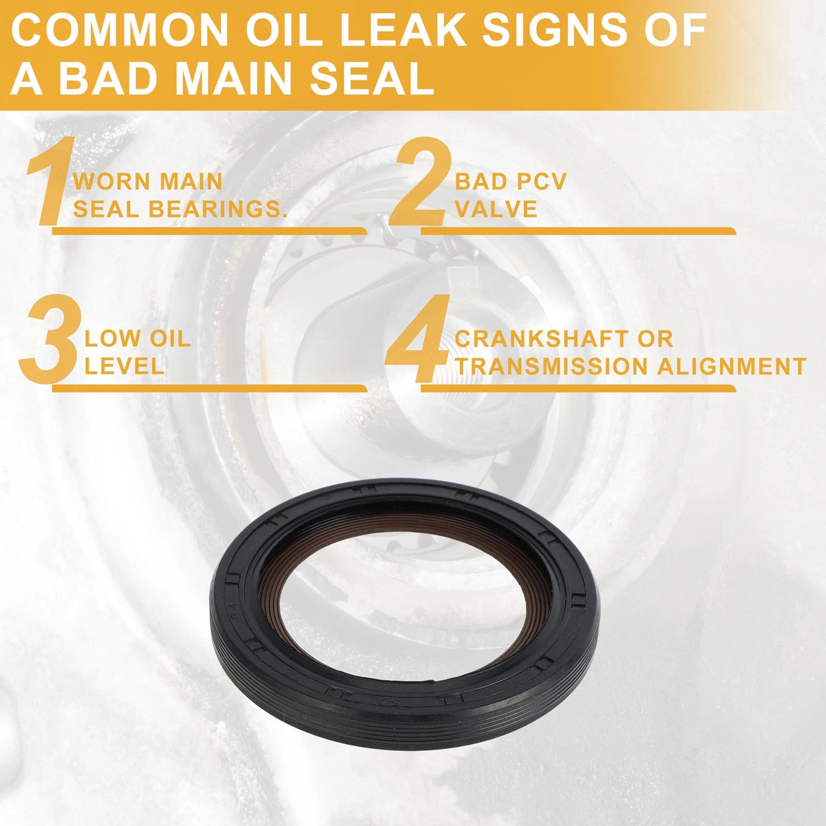 Front Crankshaft Oil Seal Replacement for Chevrolet Silverado (1999–2019)