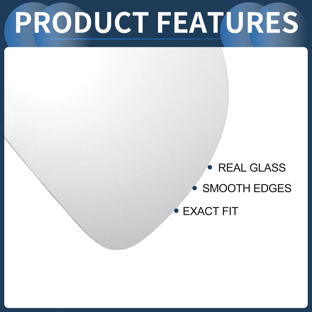 Right Side Mirror Glass with Back Heated for Volkswagen Touran (2003–2010)
