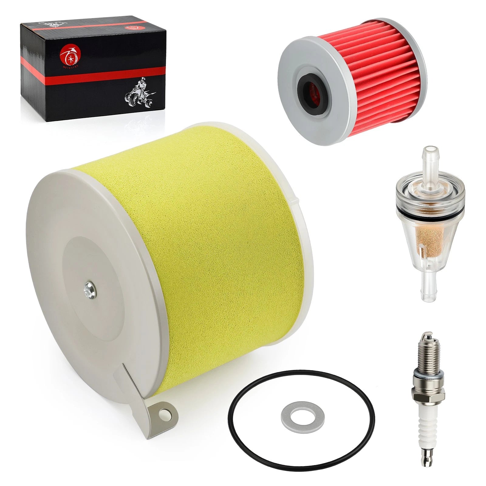 Air Filter Foam & Oil Filter Kit for Kawasaki Bayou 220 250 (1990–2004)