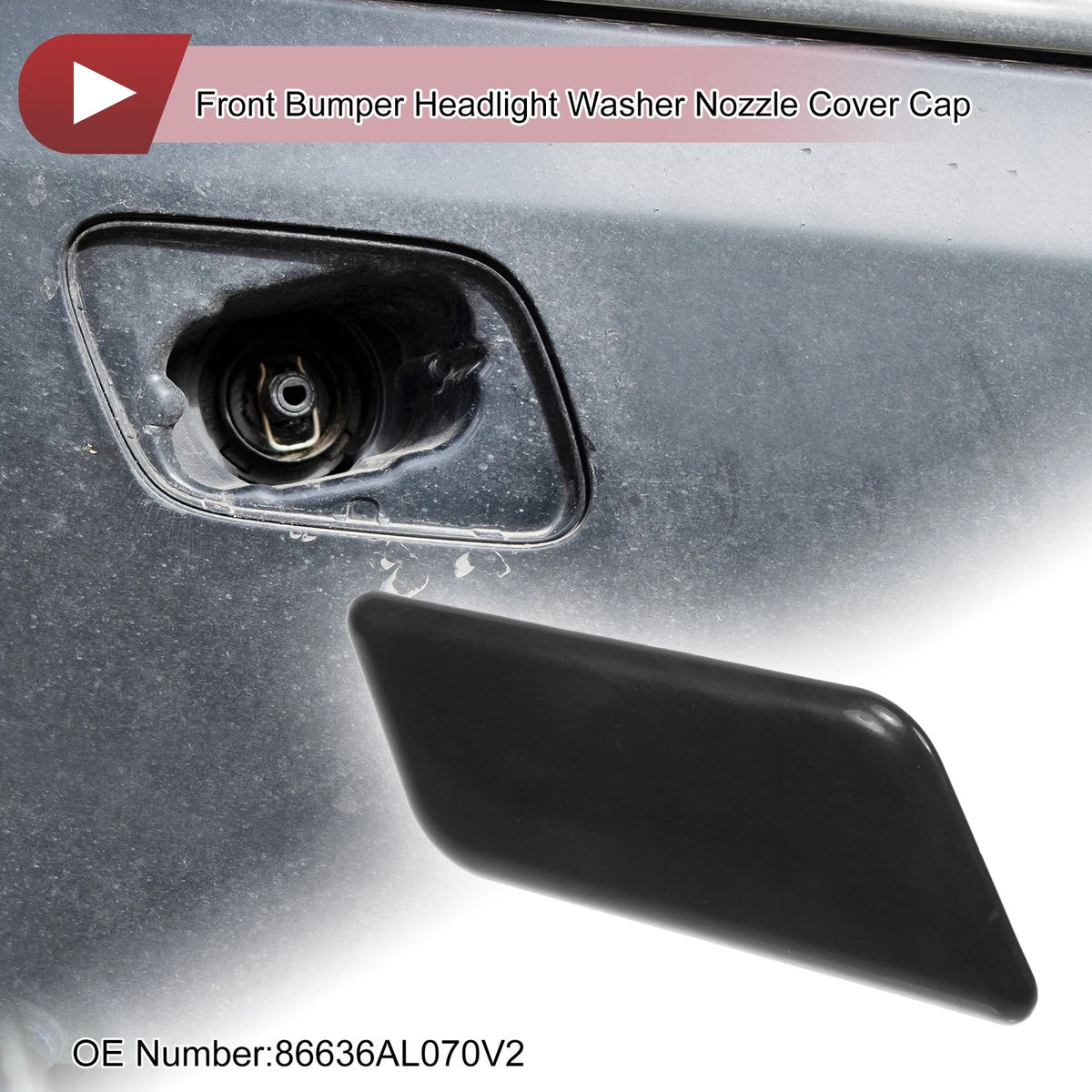 Washer Nozzle Cover Cap for Subaru Outback (2015–2017) Unpainted