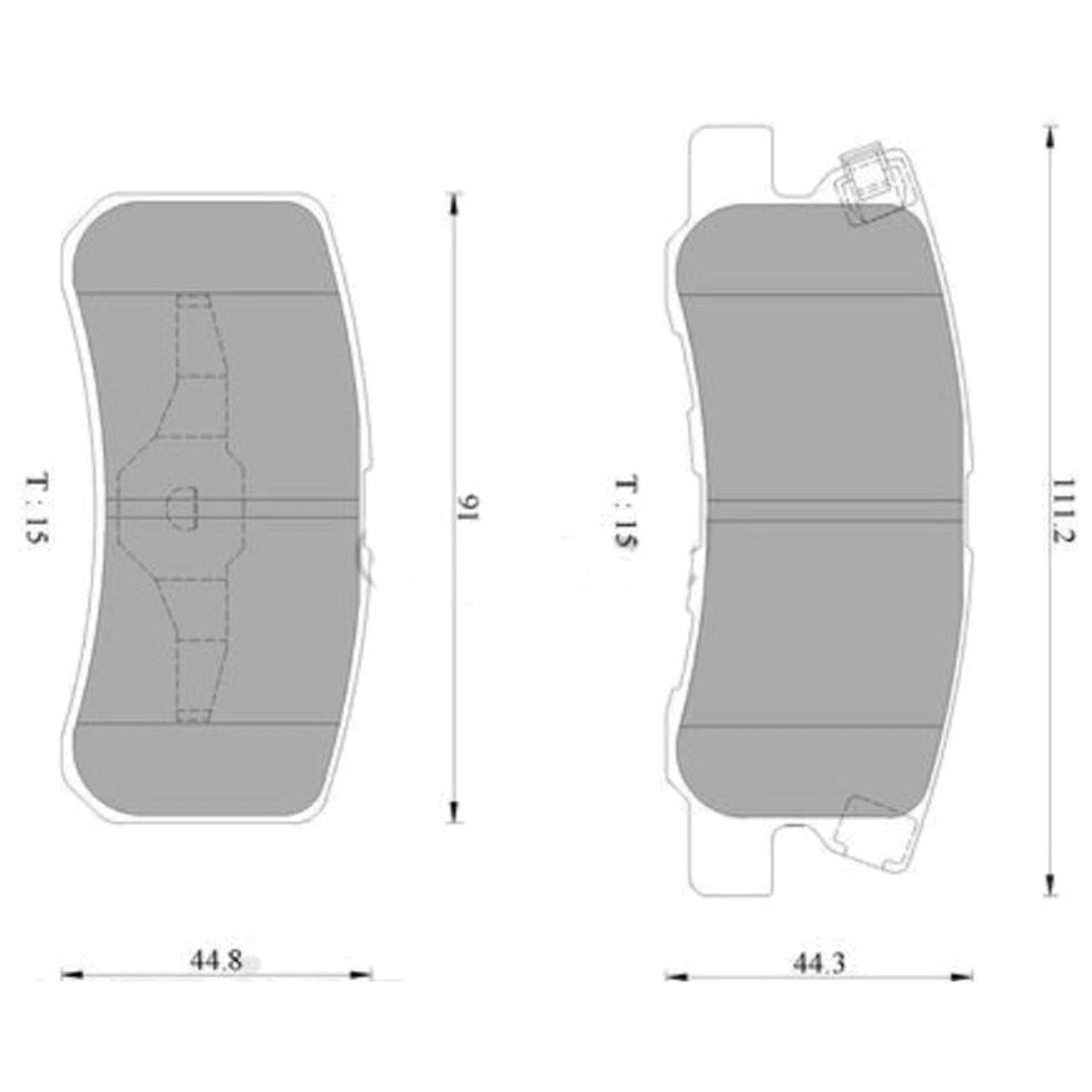 Bendix Rear Disc Brake Pads for Mitsubishi Outlander ZG ZH (2006–2014)