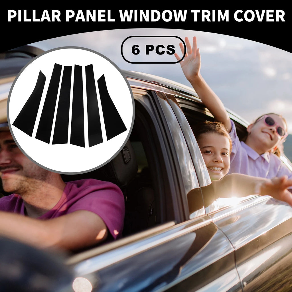 6pcs Car Pillar Window Trim Cover Replacement for Chevrolet Impala (2006–2013)