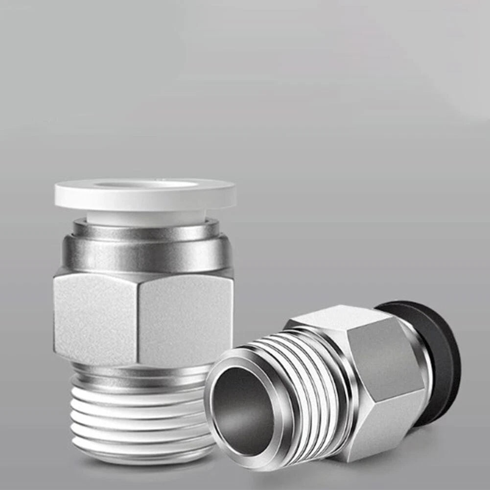 10 PC802 Threaded Connectors for PU Hose Connections