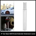 Gear Shift Knob Extender Lever for Subaru M12X1.25 (Silver Tone) (2017–2024)
