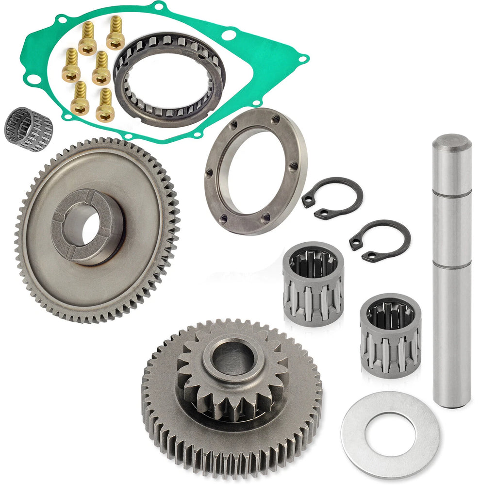 Starter Clutch One Way Bearing Gear Idler Kit 18T/54T for Yamaha Big Bear YFM350 (1987–1999)