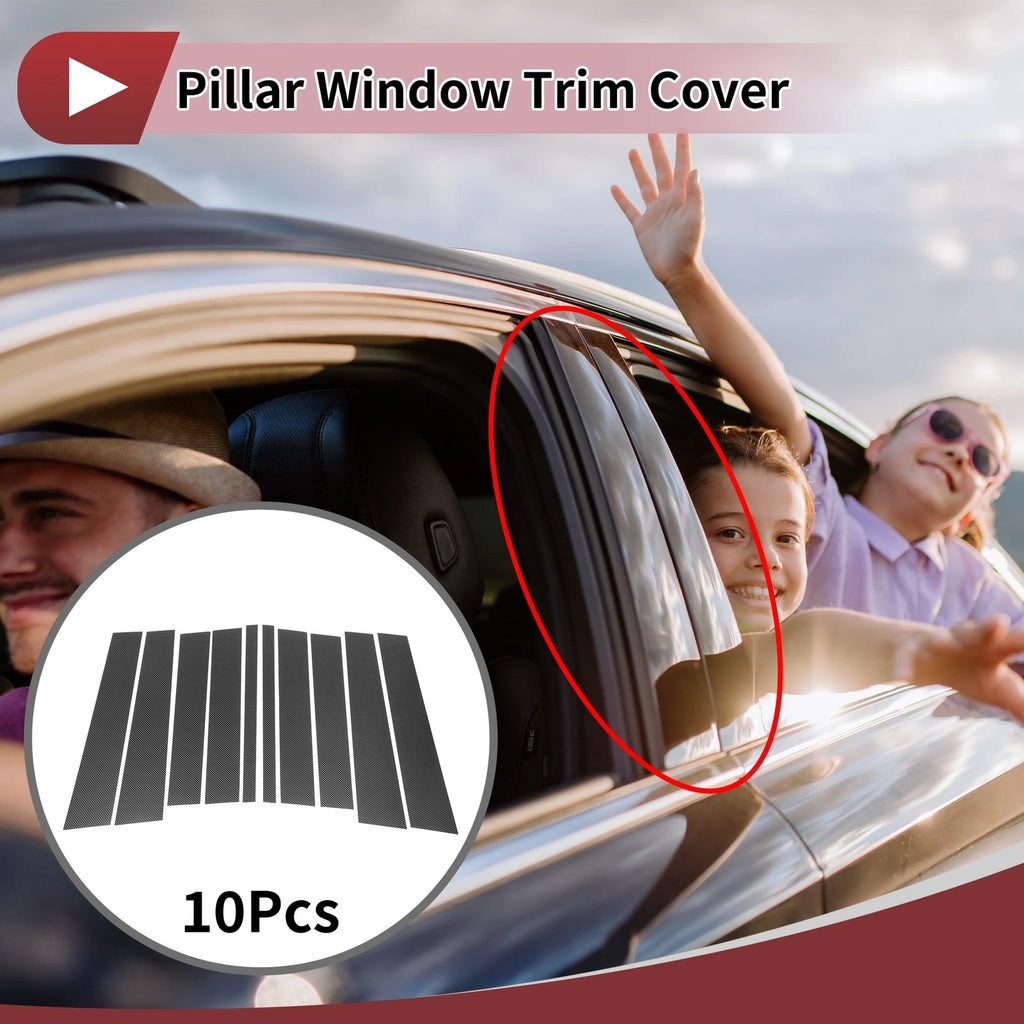 10 Pcs Door Pillar Window Trim Replacement for Mercedes-Benz GL-Class (2007–2015)