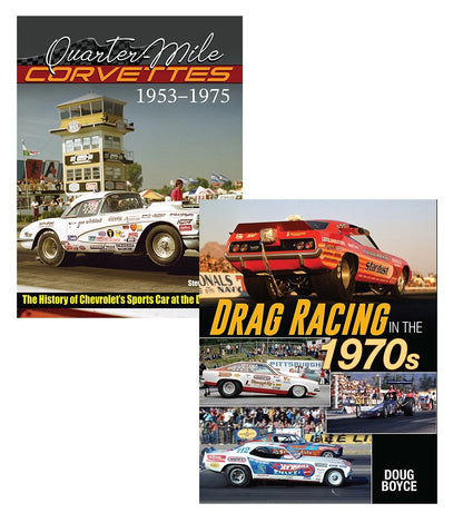 Set of 2 Drag Racing & Corvette Quarter-Mile History Books