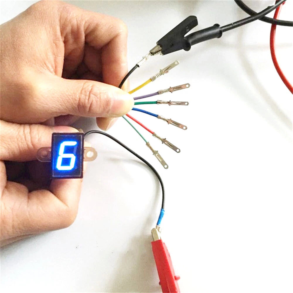 Digital Gear Indicator Light for Universal Vehicles (0-6) Red LED Display