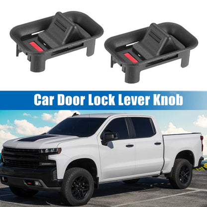 2PCS Front Rear Door Lock Lever Knob Replacement for Chevy Suburban (2007–2014)