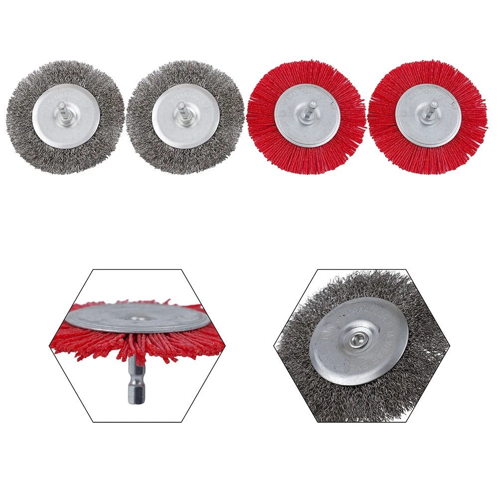 Electric Drill Cleaning Abrasive Wire Brush Tool for Sidewalks