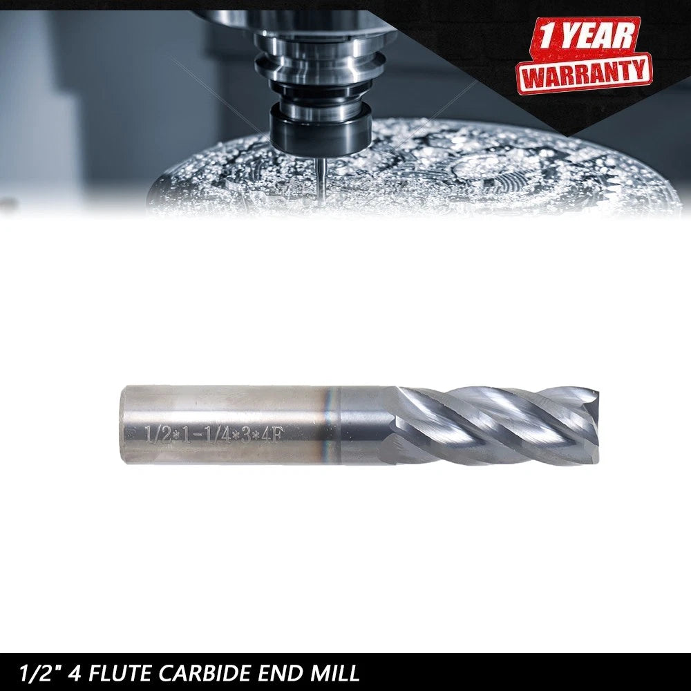 3" Carbide End Mill for - 4 Flute, .030 Radius