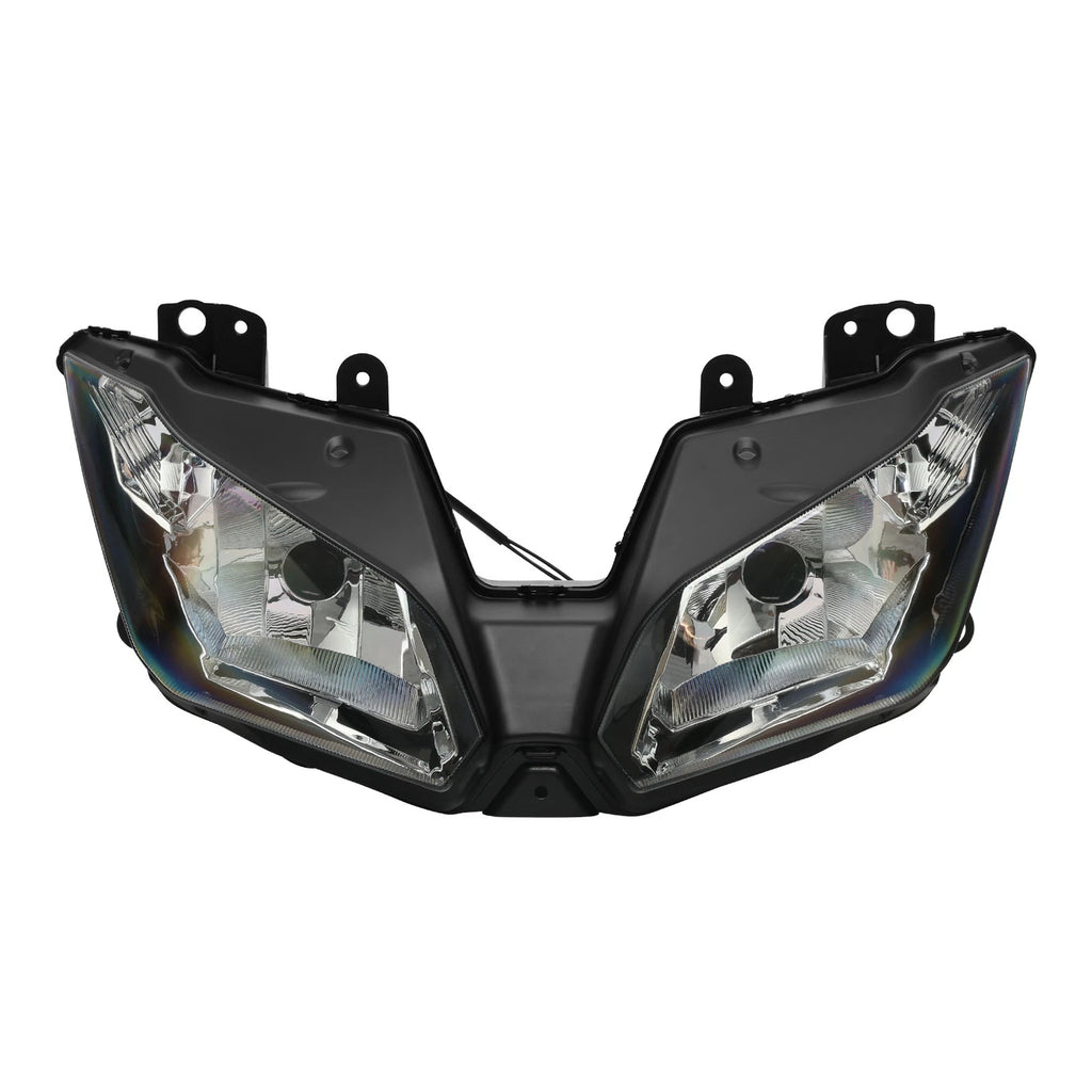 Black Front Headlight Assembly for Kawasaki Ninja 300 (2013–2017)