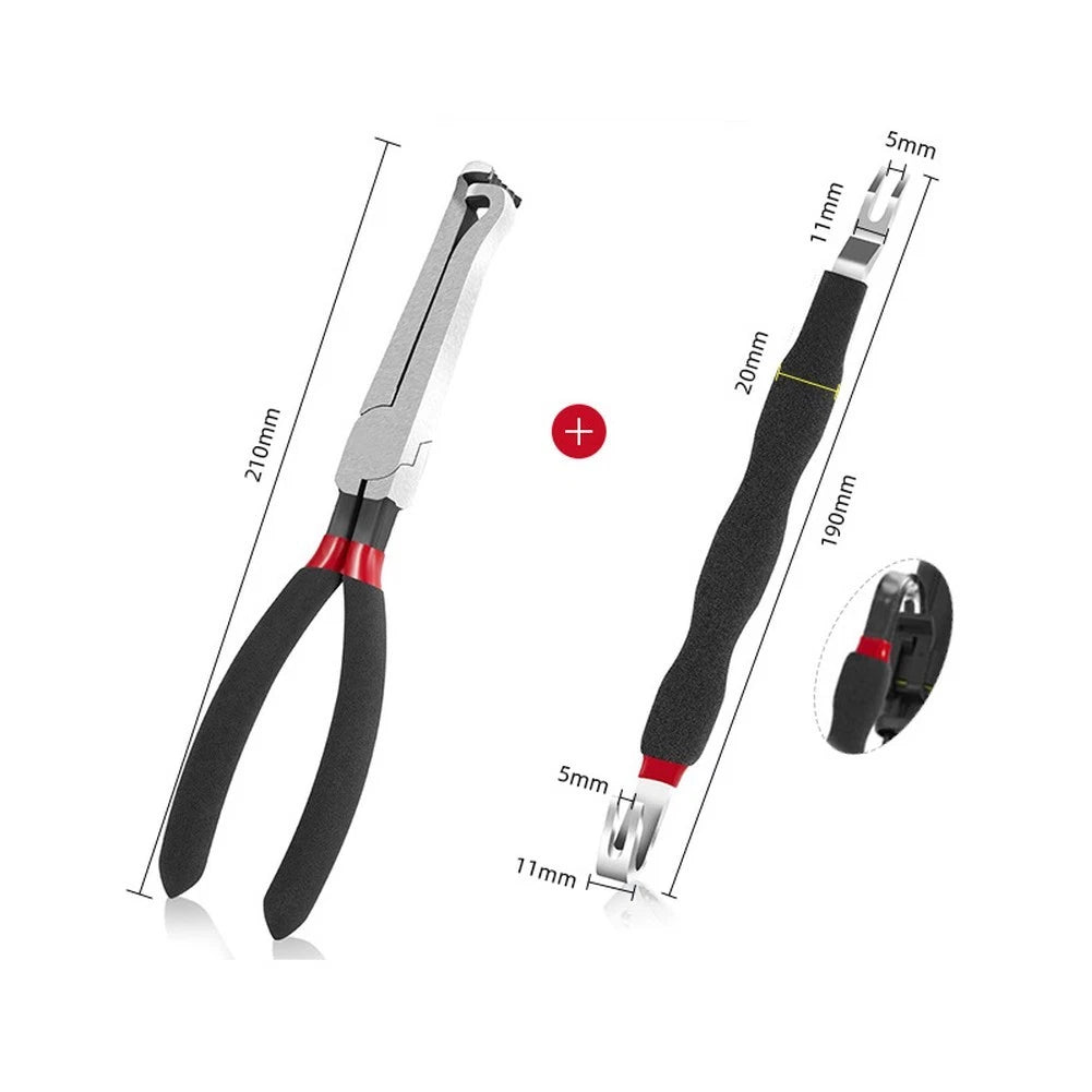 Set of 2 Cut Off Pliers Tool for Car Electrical Connector Maintenance