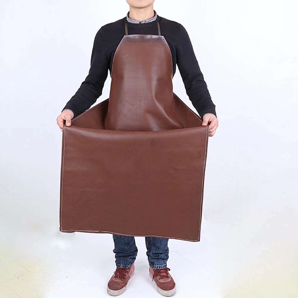 Oil Proof Leather Apron for Barbecue (No Specific Years)