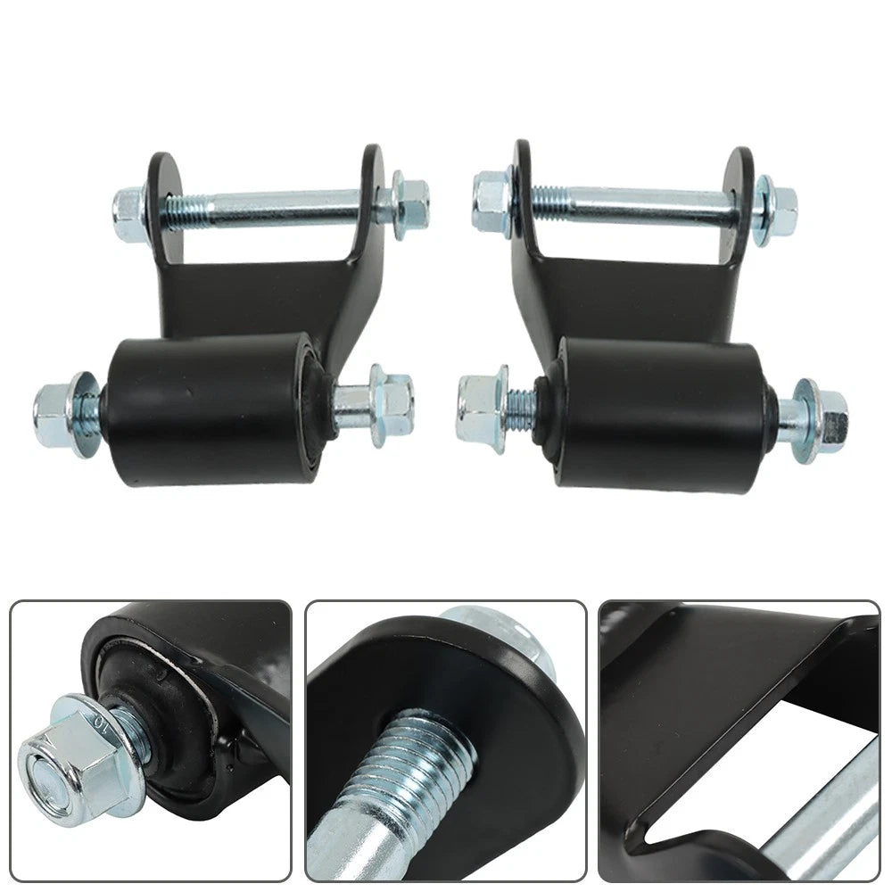 Rear Leaf Spring Hanger Bracket Shackle Kit for Chevrolet GMC (1999–2013)